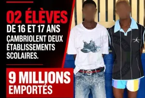 Abobo : deux élèves interpellés pour un cambriolage de 9 millions FCFA