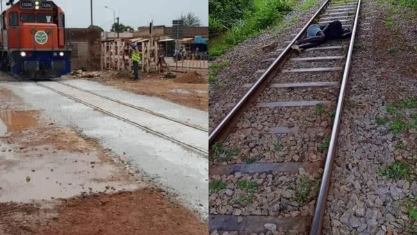 Un train Sitarail évite de justesse un homme couché sur les rails