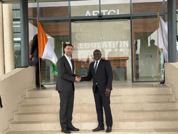 Abbad Reda, nouveau DG de MTN Côte d'Ivoire reçu à l'ARTCI