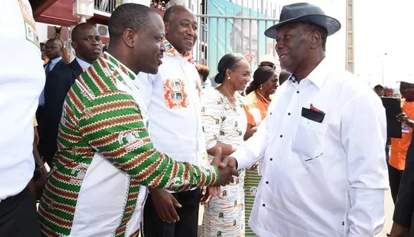 Guillaume Soro au congrès extraordinaire du RDR, le samedi 5 mai 2018