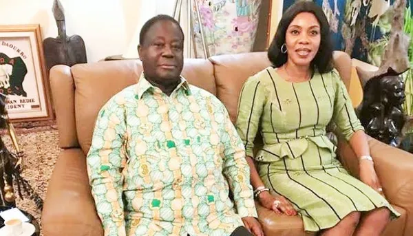 Affoussiata Bamba-Lamine et Henri Konan Bédié à Daoukro
