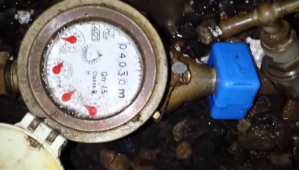 Un compteur d'eau de la Sodeci