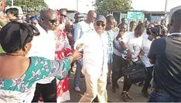 Arrivée du ministre Siandou Fofana