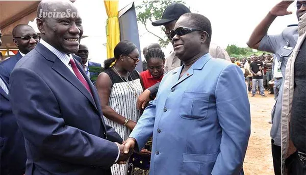 Daniel Kablan Duncan et Henri Konan Bédié le 17 avril 2018