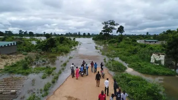Inondation à Bouaflé, Côte d'Ivoire en juin 2018
