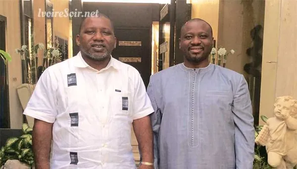 Sidiki Konaté et Guillaume Soro en septembre 2017