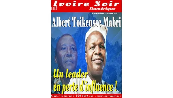 Ouest montagneux : Albert Toikeusse Mabri, un leader en perte d’influence ! (Acte 1)