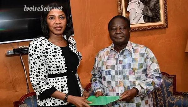 Affoussy Bamba-Lamine porteuse d'un message à Henri Konan Bédié