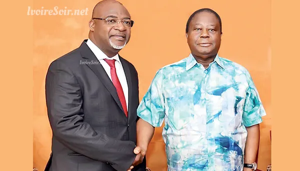 Dominique Adjé et Henri Konan Bédié