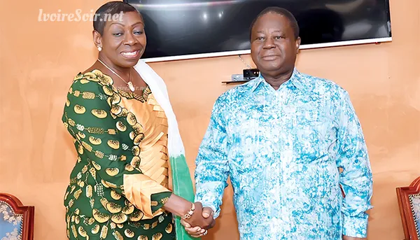 Geneviève Bro Gregbe chez Bédié