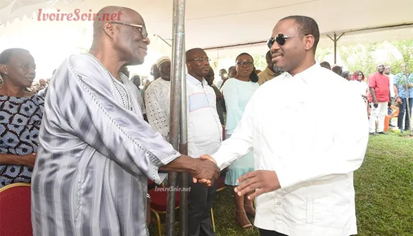 Le coach Martial Yéo et Guillaume Soro