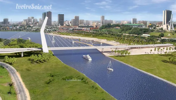 Premier pont à haubans de Côte d’Ivoire : Tout savoir sur le pont Cocody-Plateau