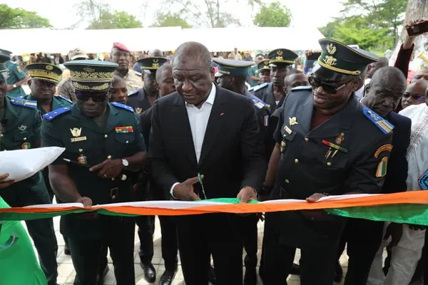 Yamoussoukro : Hamed Bakayoko inaugure des infrastructures de l’armée ivoirienne