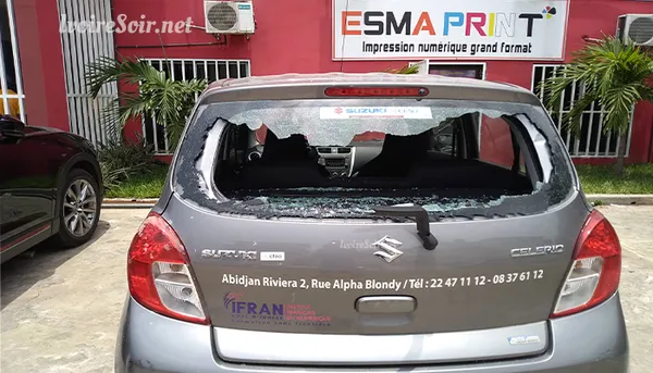 Riviera 2 : La FESCI attaque l’ESMA,  des véhicules cassés