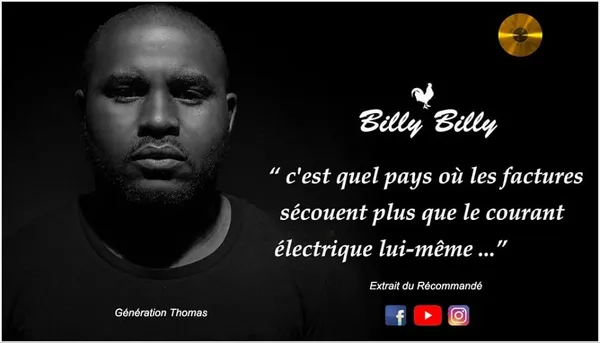 Billy Billy Tchin Tchin: « je vous dis lorsque un boucher devient un médecin c’est un véritable cas social »