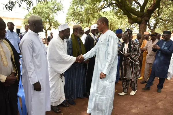 Bruno Koné en campagne dans la Bagoué