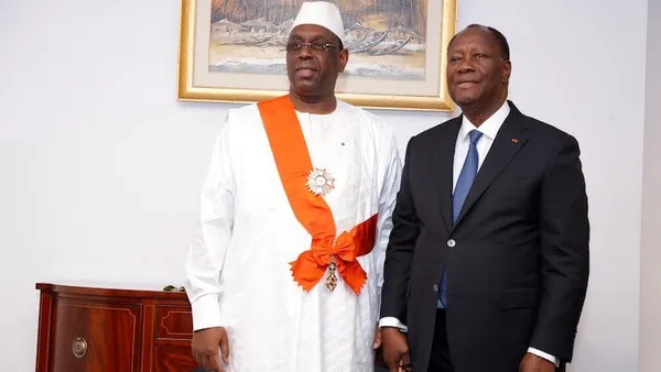 Macky Sall, Grand-Croix de l’ordre national de Côte d’Ivoire