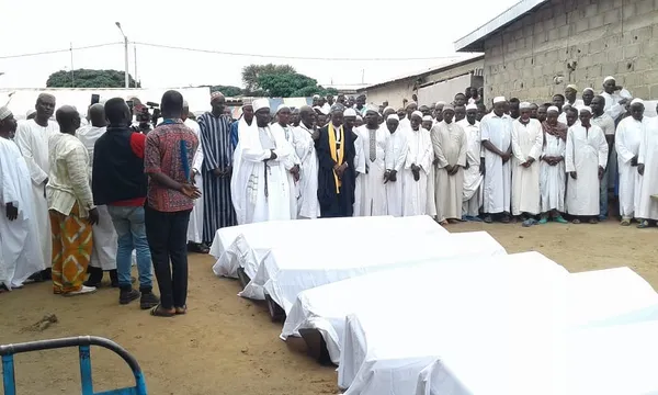 Inhumation de sept victimes des violences de Béoumi