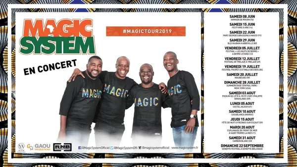 Magic System Tour 2019: dates, calendrier, concerts