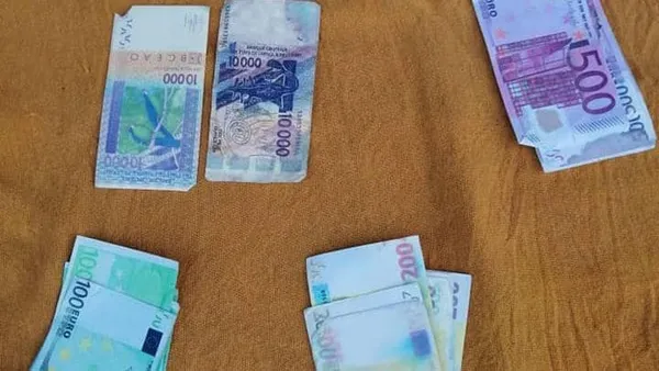 Zatta et Transua: des individus arrêtés avec 58 millions de faux billets en CFA et en Euro