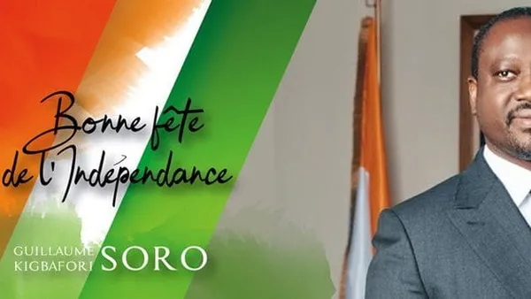 Guillaume Soro: son message à la Côte d’Ivoire qui « fête ses 59 ans d’Indépendance »
