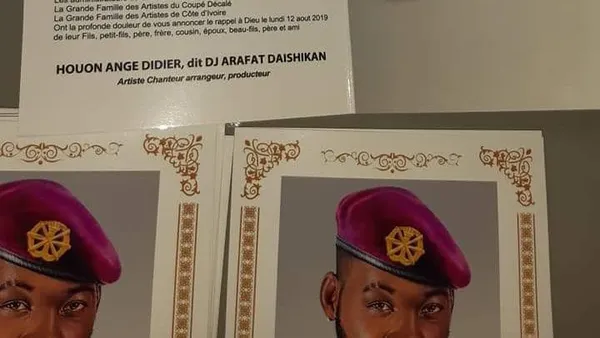 Voici le faire-part des funérailles de DJ Arafat