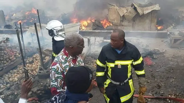 Incendie Marché de Bouaké: Le maire Djibo Nicolas Promet des mesures d’accompagnement  aux commerçants
