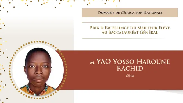 Côte d’Ivoire: voici le Prix d’Excellence du Meilleur élève au Baccalauréat Général 2019