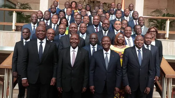 Côte d’Ivoire: les premières photos du nouveau gouvernement ivoirien du 4 septembre