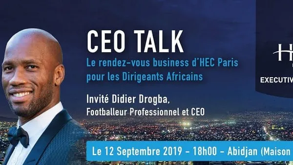 Du foot aux affaires, HEC Paris reçoit Didier Drogba, l’entrepreneur