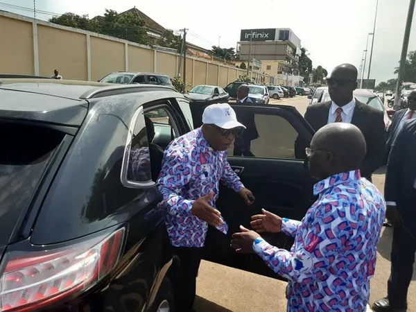 Meeting PDCI à Yamoussoukro: les images de l’arrivée de la délégation du FPI conduite par Assao Adou