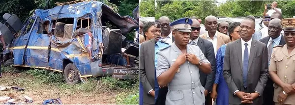 Accident ayant provoqué 18 morts à Aniassué: Amadou Koné sur le lieu du drame