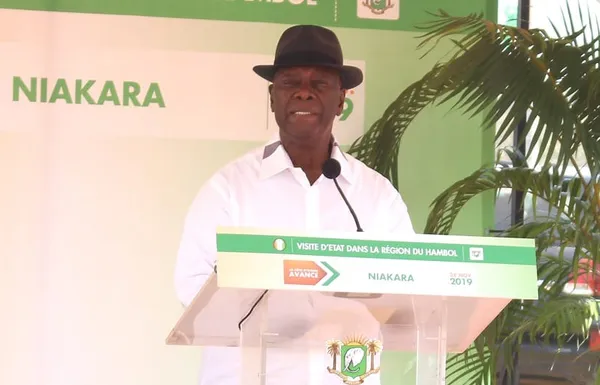 Ouattara depuis Katiola: « la Côte d’Ivoire est au travail. Oui, le pays est en chantier… »