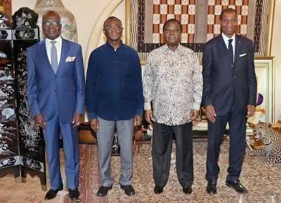 Programme de gouvernement du PDCI 2020: Séance de travail Bédié, N’Dri Kouadio et Youssoufou Bamba