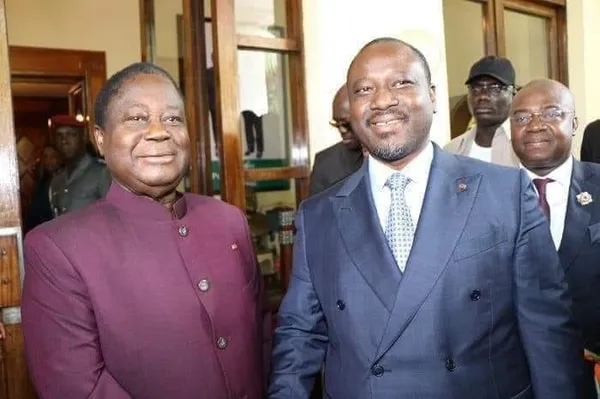 Le président Bédié et Guillaume Soro
