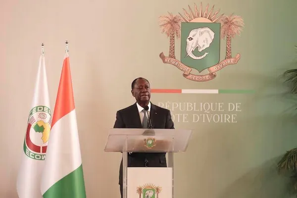 Alassane Ouattara le 6 janvier 2020