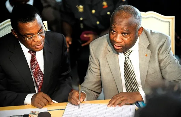 Affi N’Guessan et l’ex-président ivoirien Laurent Gbagbo