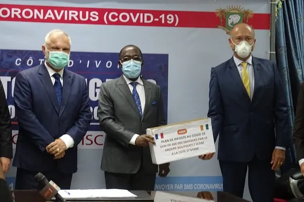 Covid-19 en Côte d’Ivoire : Bouygues et SCDM offrent 600.000 masques