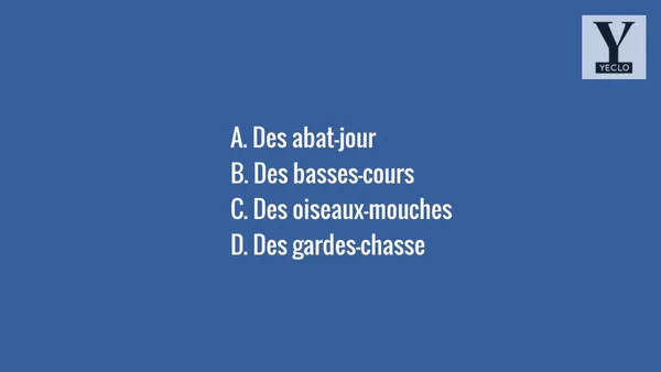 Quiz : quel est le pluriel de gardes-chasse ?