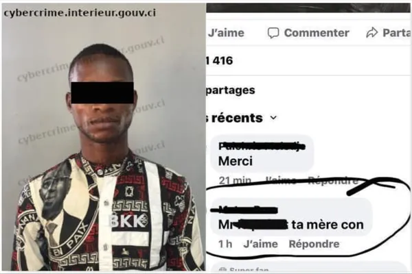Côte d’Ivoire : il est arrêté pour injures sur internet, les faits