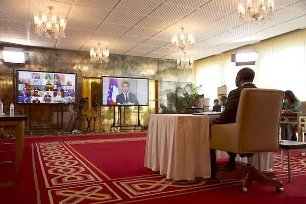 Développement post-covid-19 : Alassane Ouattara  en réunion avec ses homologues (Images)
