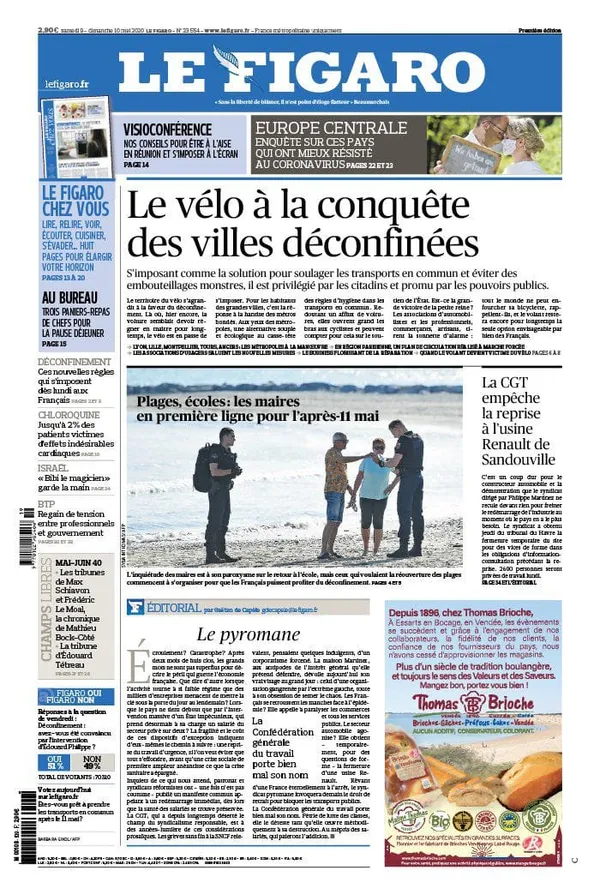 Revue de la presse française du 09 mai 2020