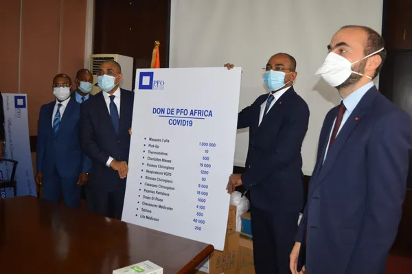 Lutte contre Covid-19 : PFO offre plus d’un milliard FCFA à la Côte d’Ivoire