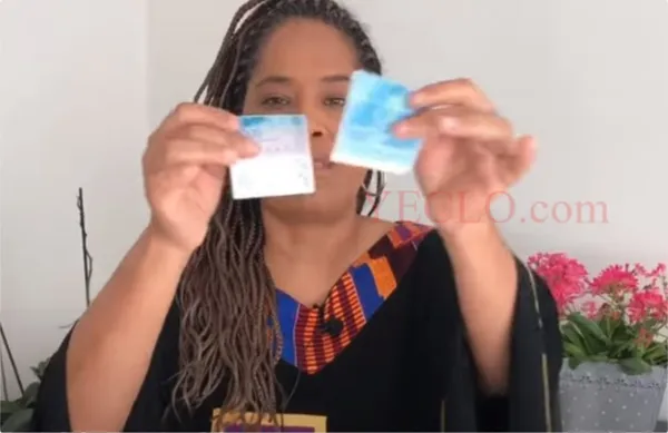 Quand Nathalie Yamb déchire son  franc CFA invitant les Africains à faire autant