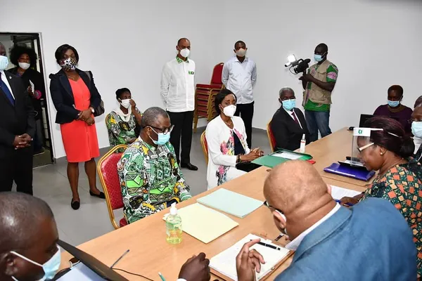 Déposer son dossier de candidature de Bédié, le mardi 23 juin 2020