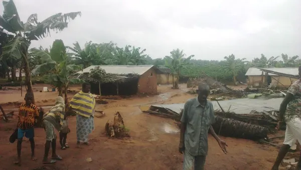 Pluies diluviennes à Grand Lahou : des maisons détruites à dioulabougou