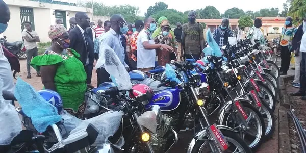 RHDP-Gbêkê 2 : la coordination du parti reçoit des motos