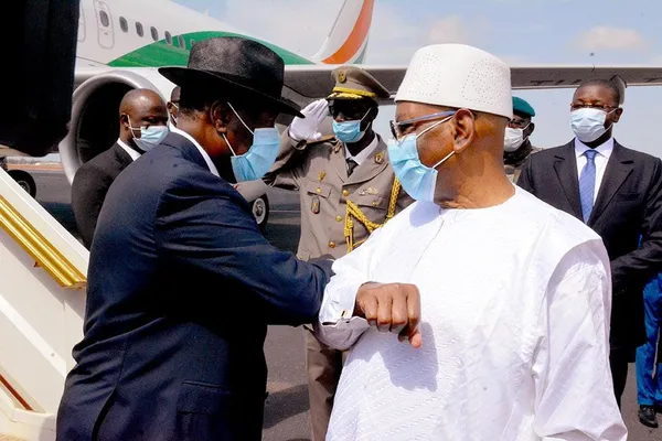 Alassane Ouattara et Ibrahim Boubacar Kéïta