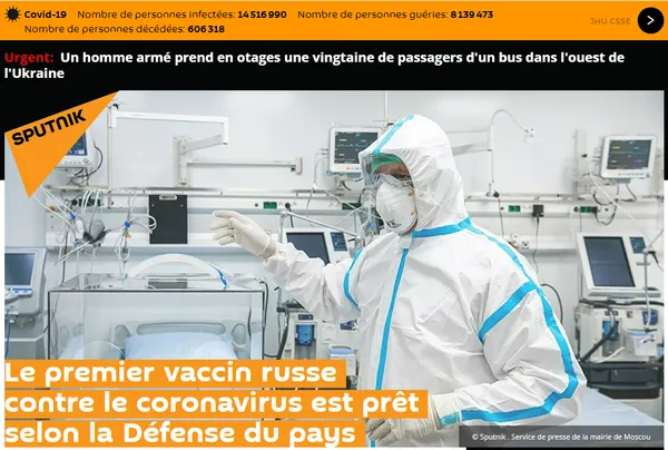 Vaccin Covid-19 : le premier vaccin russe est prêt