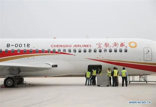 Chine : l’avion de ligne régional ARJ21 a transporté un million de passagers